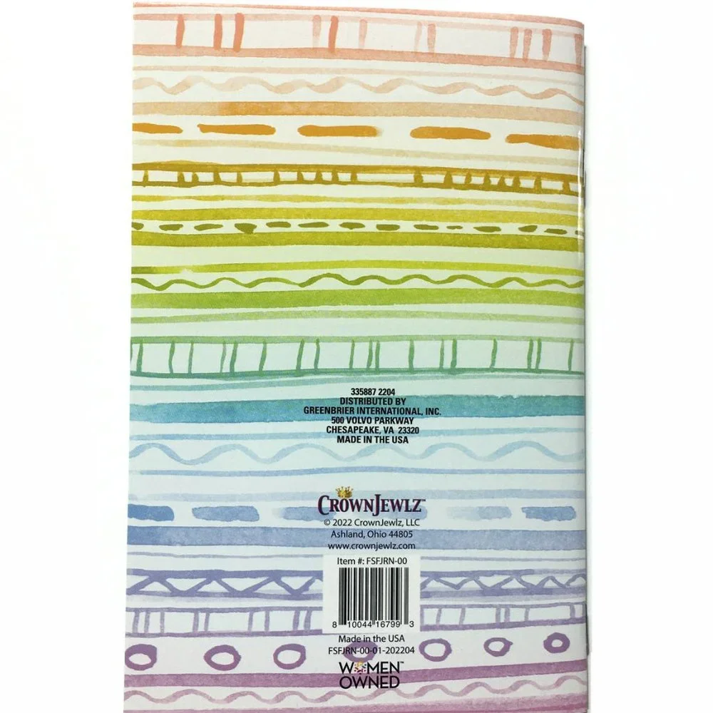 Rainbow and Stars Notebook